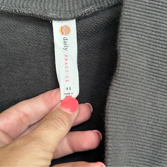 Anthropologie Daily Practice Women’s Cardigan Size XS Gray Belted Open Front - Picture 3 of 6